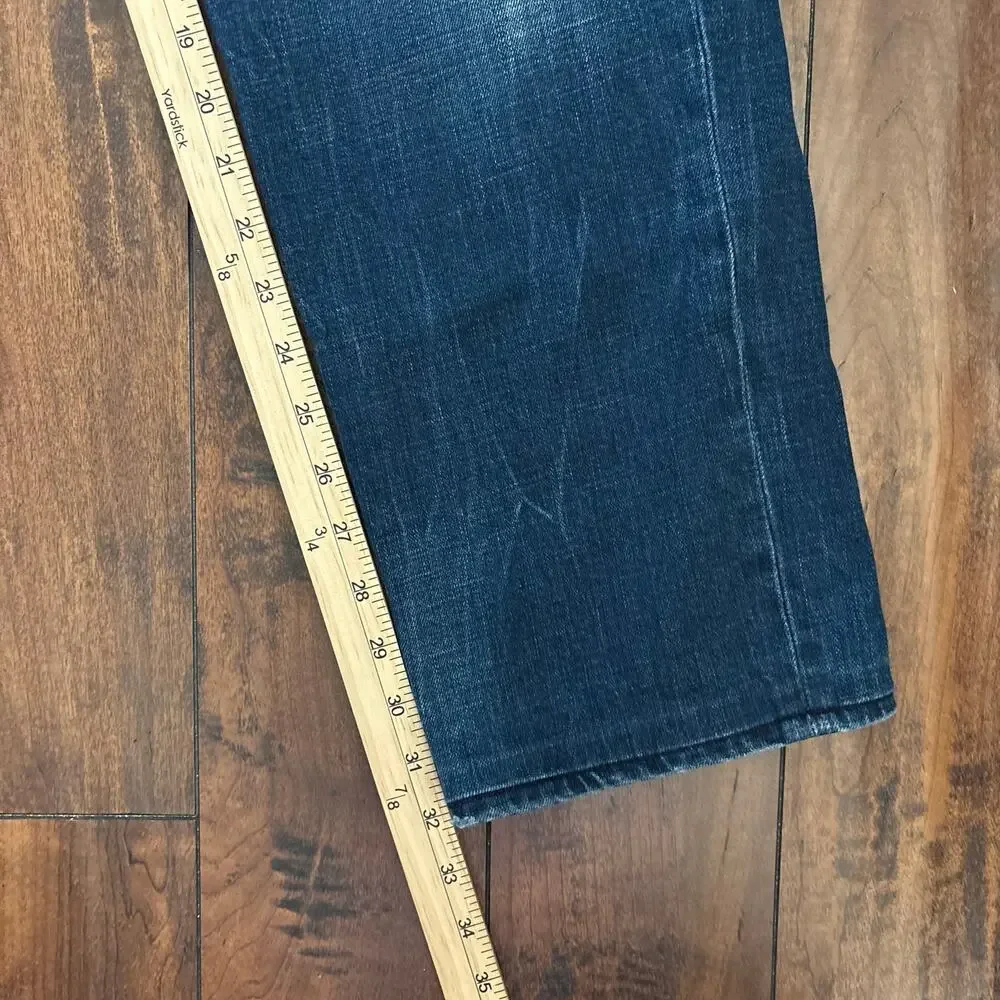 True Religion Geno Jeans Mens 40x32 Blue Relaxed Slim Denim Faded Washed Y2K